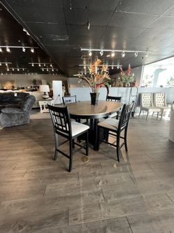 Black 5PC Counter Height Table Set