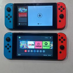 2 Nintendo Switches W/ Extras 