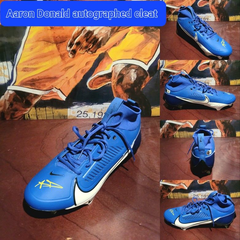 Aaron Donald Autographed Cleat With Authenticity