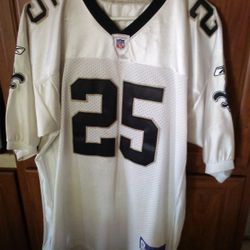 OFFICIAL NFL NEW ORLEANS SAINTS REGGIE BUSH PLAYING JERSEY 