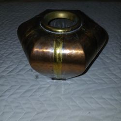 Bronze With Brass Trim Vase