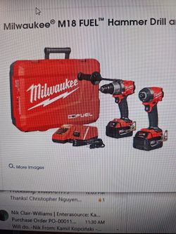 Milwaukee drill combo set (never opened)