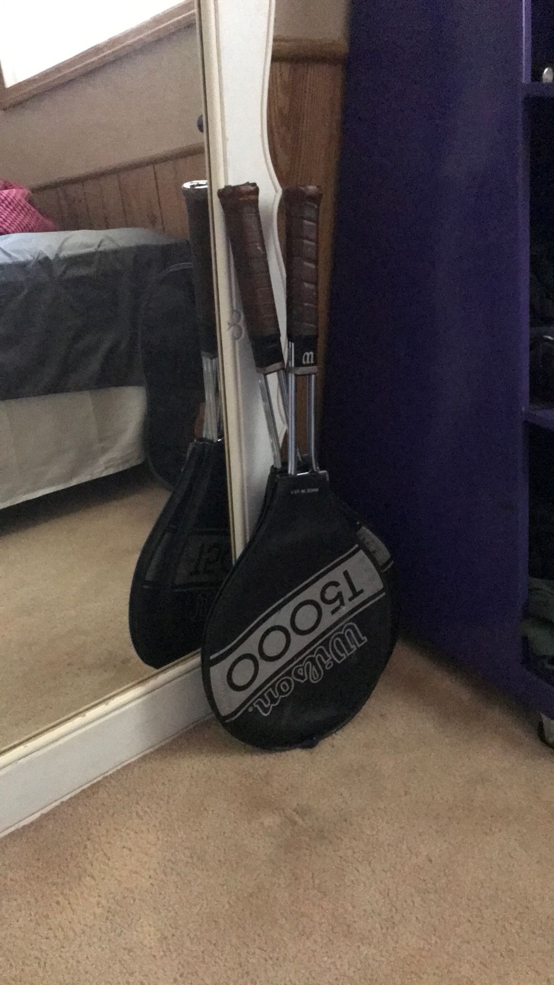 DUO WILSON T-5000 STEEL TENNIS RACKET