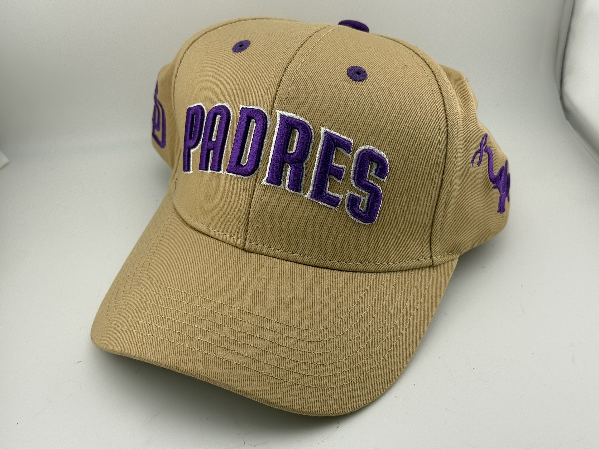 San Diego Padres 2024 Alzheimer’s Awareness Theme Game Hat | Melon Wear | Adjustable Snapback | Tan & Purple | Rare