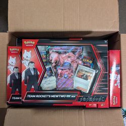 Team Rocket's Mewtwo Ex Box Pokemon Cards Destined Rivals 