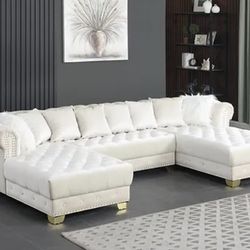 Brand New Double Chaise Sectional 