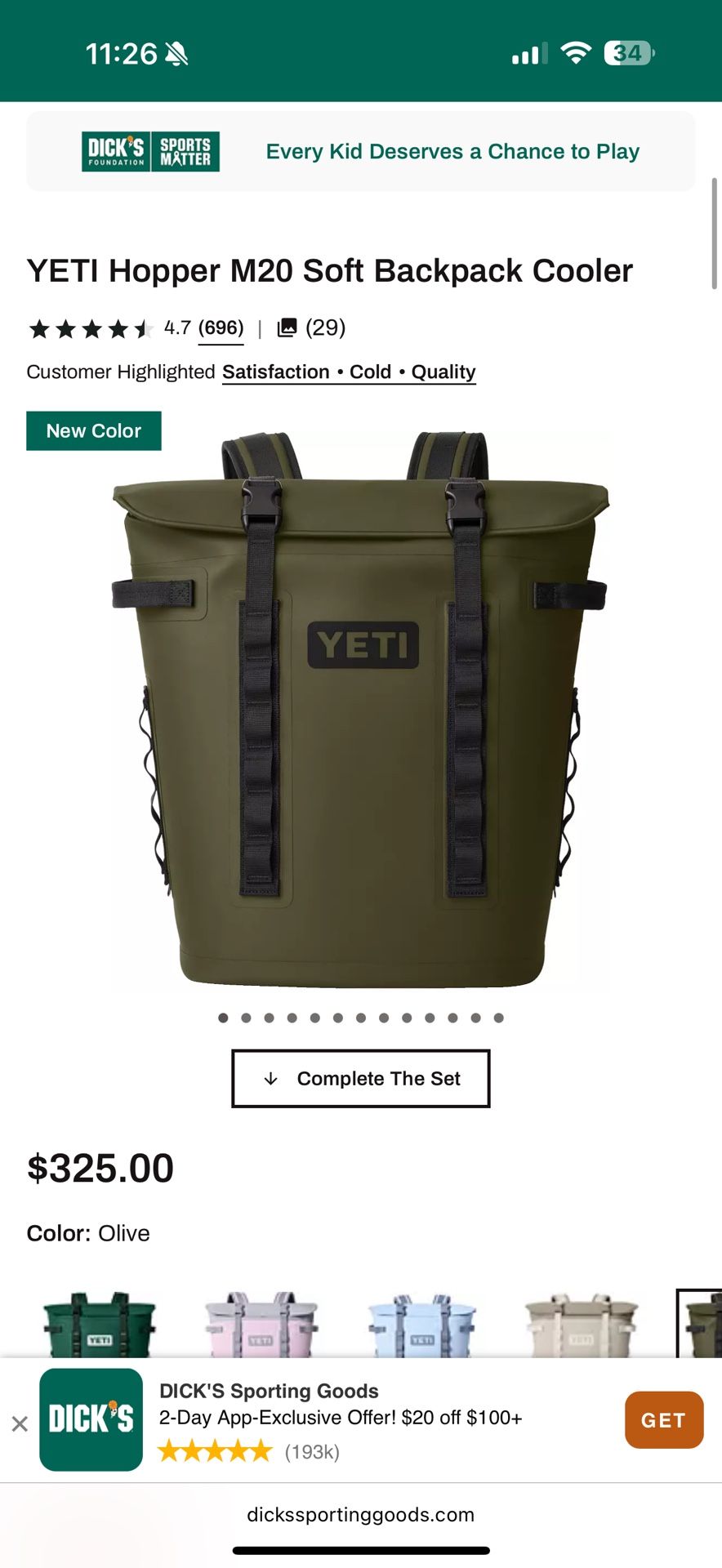 Brand new Yeti Park Hopper Backpack