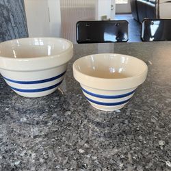 Vintage Robinson Ransbottom, 7 Inch And 9 Inch Bowls
