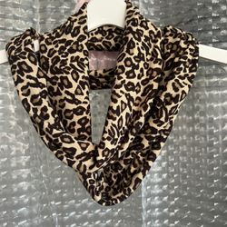 Animal Print Infinity Scarf New No Tags 
