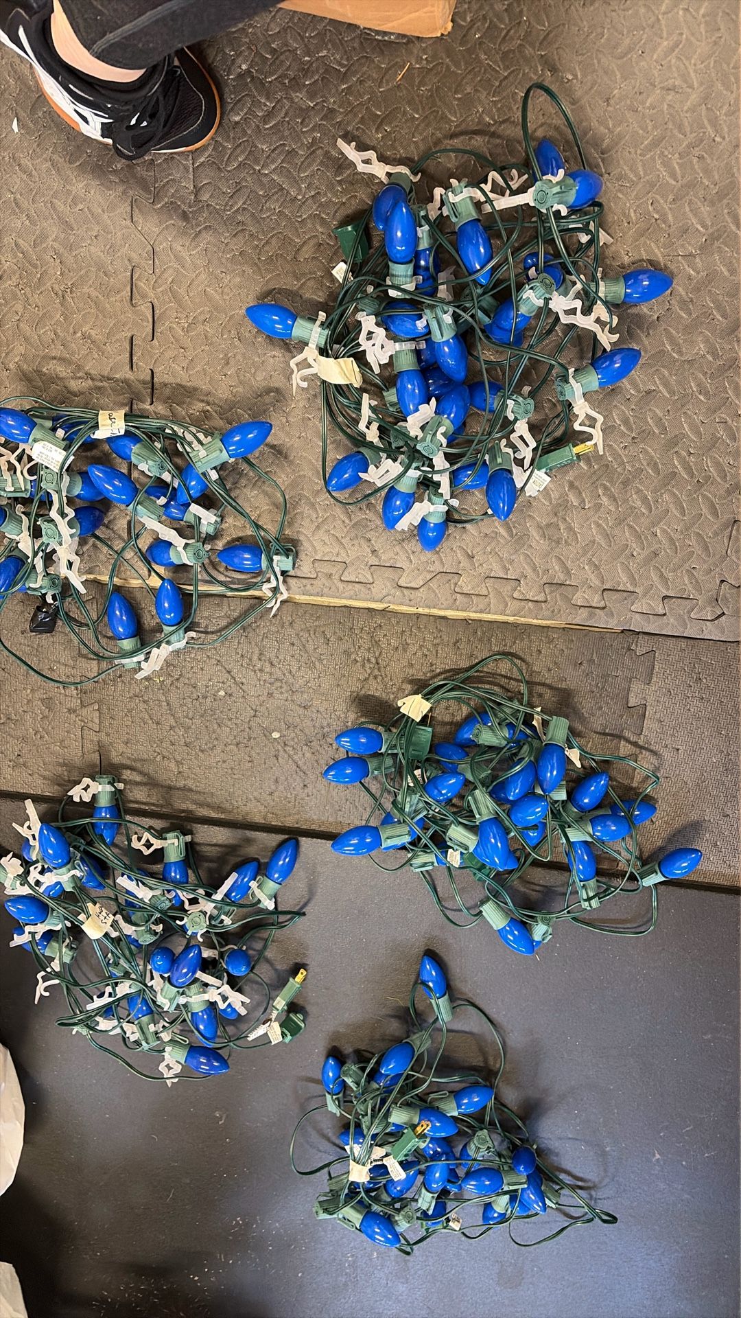 Blue C9 Christmas Lights