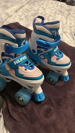 Roller blades.