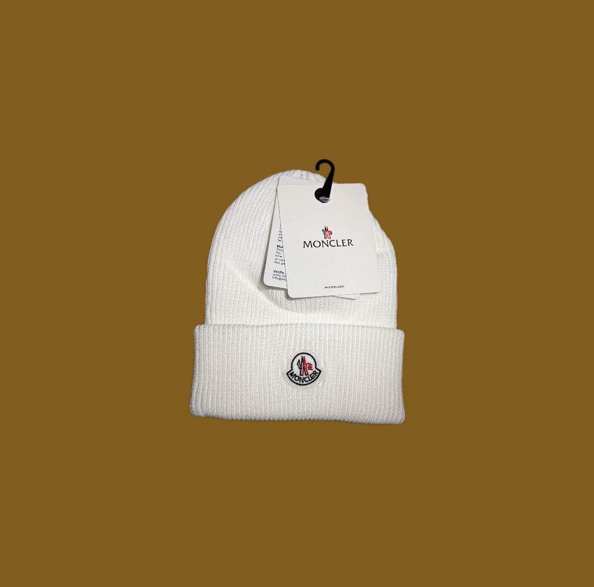 White Moncler Beanie
