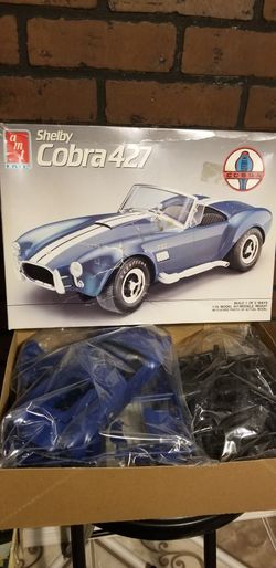 1990 AMT/ERTL Shelby Cobra 427 1:16 Model Kit. Open Box, Sealed Parts