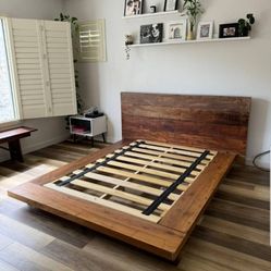 Crate & Barrel Atwood Queen Bed Frame