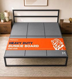 Heavy Duty Bunkie Board King Size (76x80) - Under Bed Support Non-Slip Breathable Support – Ultra-Low 0.4" Profile, Noise-Free, Silicone Grip, Anti-Sa
