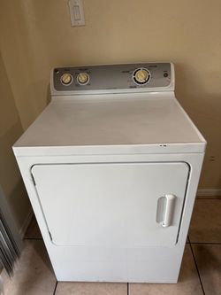GE White Front-Load Dryer