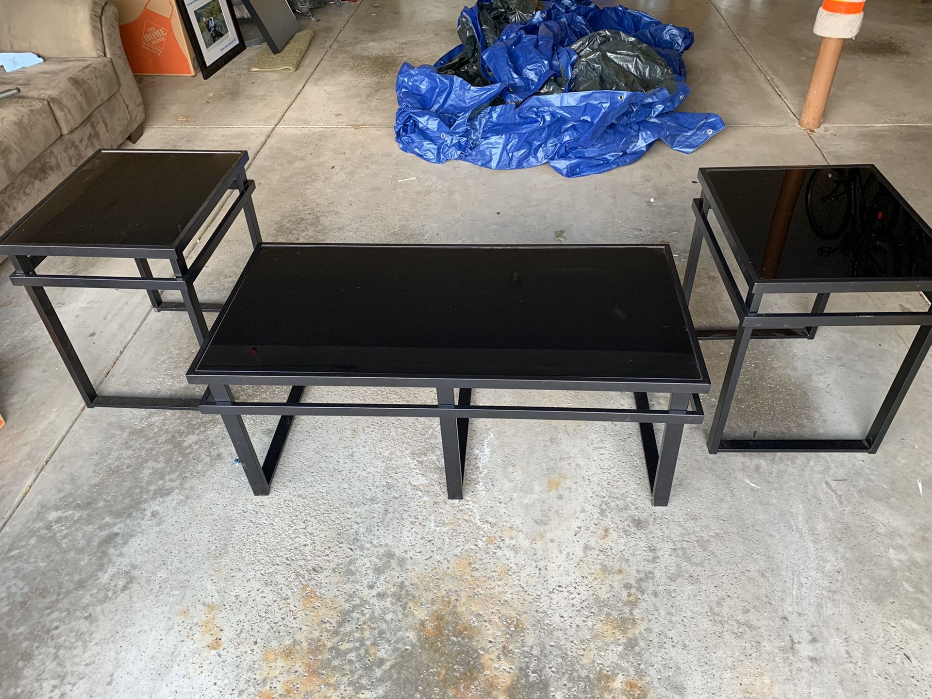 Coffee table and stands