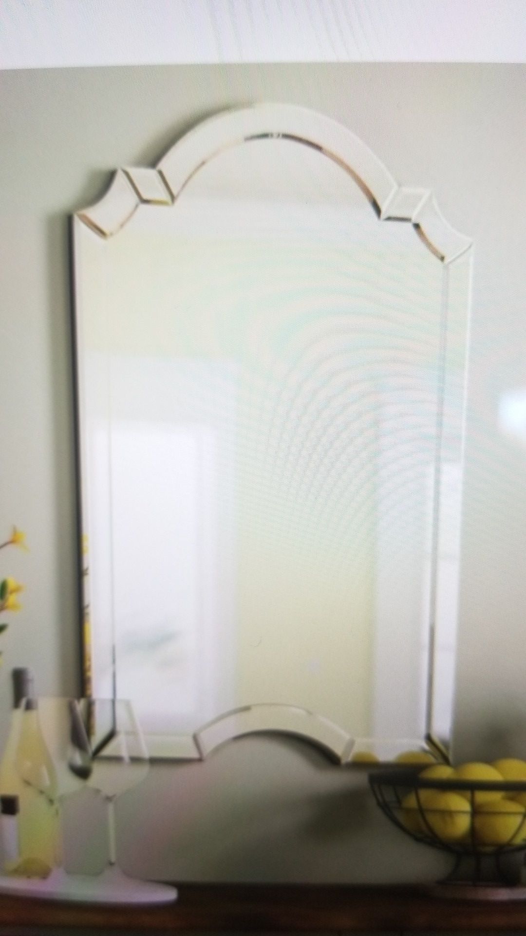 Crowned Top Wall Mirror