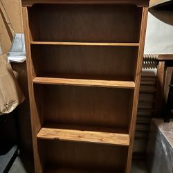 Antique Wood Book Shelf 
