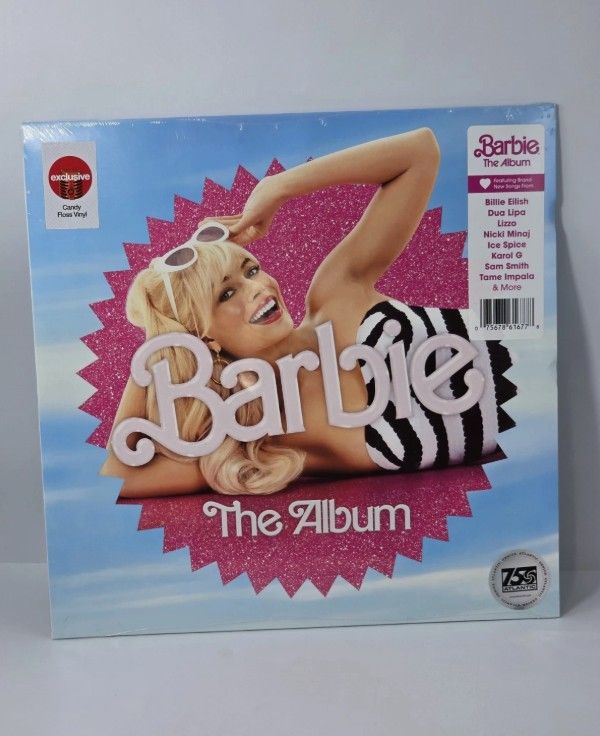 Target Exclusive Barbie The Movie Candy Floss Vinyl Record New
