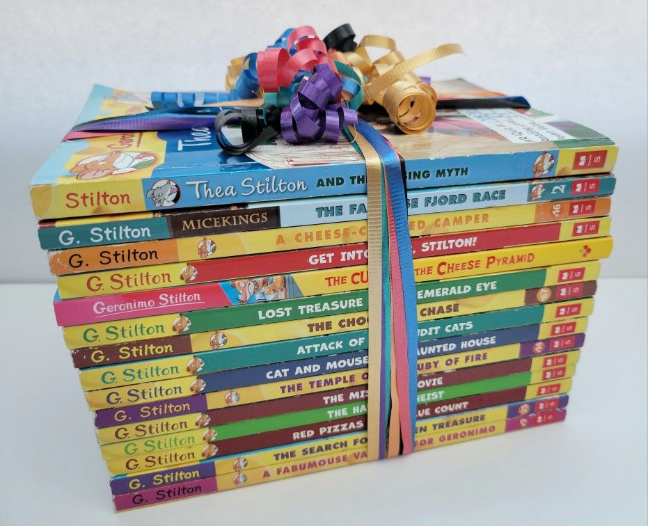 GERONIMO STILTON THEA MICEKINGS LOT OF 14 BOOKS MOUSE DETECTIVE MYSTERY SERIES SCHOLASTIC