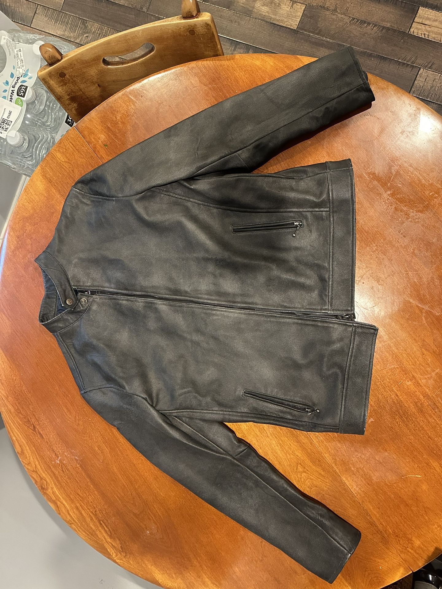 Charcoal Grey - Premium Leather Jacket