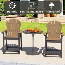 Outdoor Tall Adirondack Chair,2pc