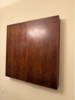 Wooden cabinet whiteboard