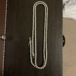 SILVER TENNIS CHAIN ( 2mm 20 Inches)