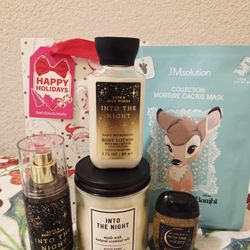 New Bath & Body Works Into The Night MINI SIZE SET 