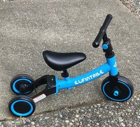 ElfinTale Toddler 4-Wheel Balance Bike – Excellent Condition