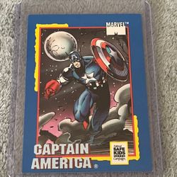 1991 Impel Trading Card Treats - Captain America - MARVEL