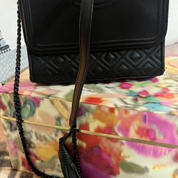 Tory Burch Fleming Quilted Leather Shoulder Bag 