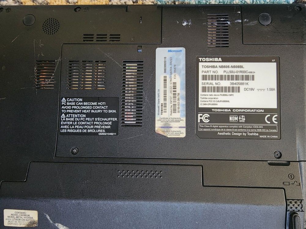 Laptop Todhiba