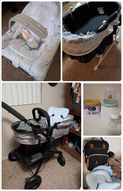 Baby Gear Bundle – Stroller, Bassinet, Bouncer & More