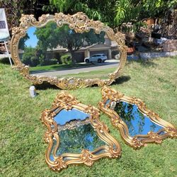 Mid Century Modern Mirror Mirrors MCM Home Decor Decoration Wall Art Furniture Gold