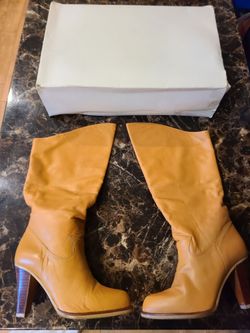 Diba Leather Slouch Knee High Boots
