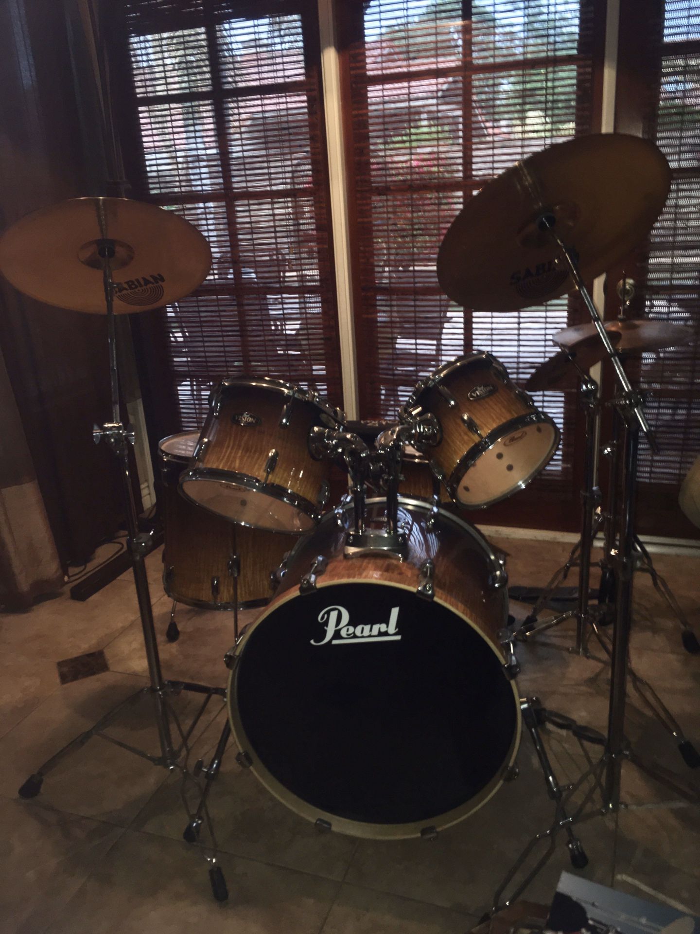 Pearl Drum Set Sabian Cymbals