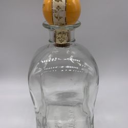 Vintage VINPOL Clear Glass Bottle With Stopper 750 Ml.