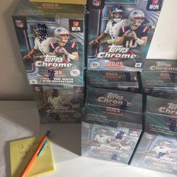 Topps 2025 Chrome Football. Blasters And Hangars