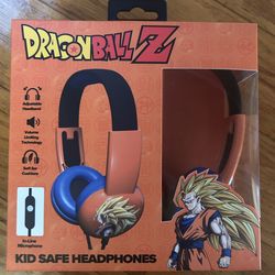NWT Dragonball Z kids safe headphones