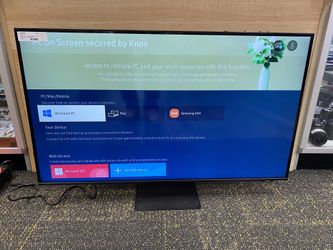 SAMSUNG LS43AM702UNXZA AM702 Series 43" Smart Tizen 4K UHD Monitor (HDMI, USB-C)