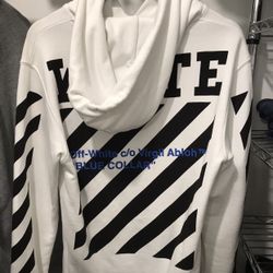 Off White Blue Collar Sweatshirt