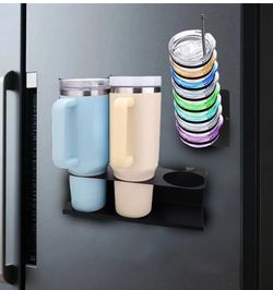 2 Pack Magnetic Tumbler and Lid Organizer Set