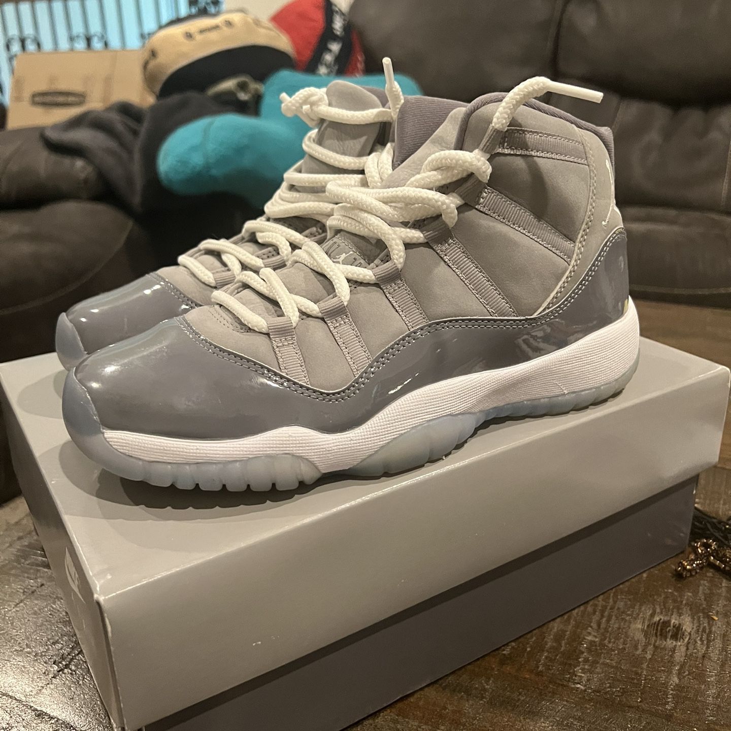 Cool Grey Jordan 11 Used Size-7 