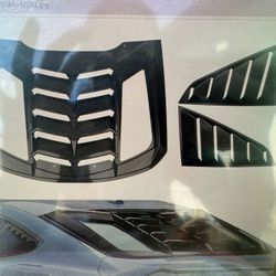 24+ Mustang Window Louver SET