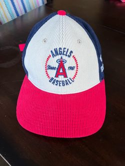 Los Angeles Angels Corduroy Hat FanDuel Sports Network Strapback Cap MLB