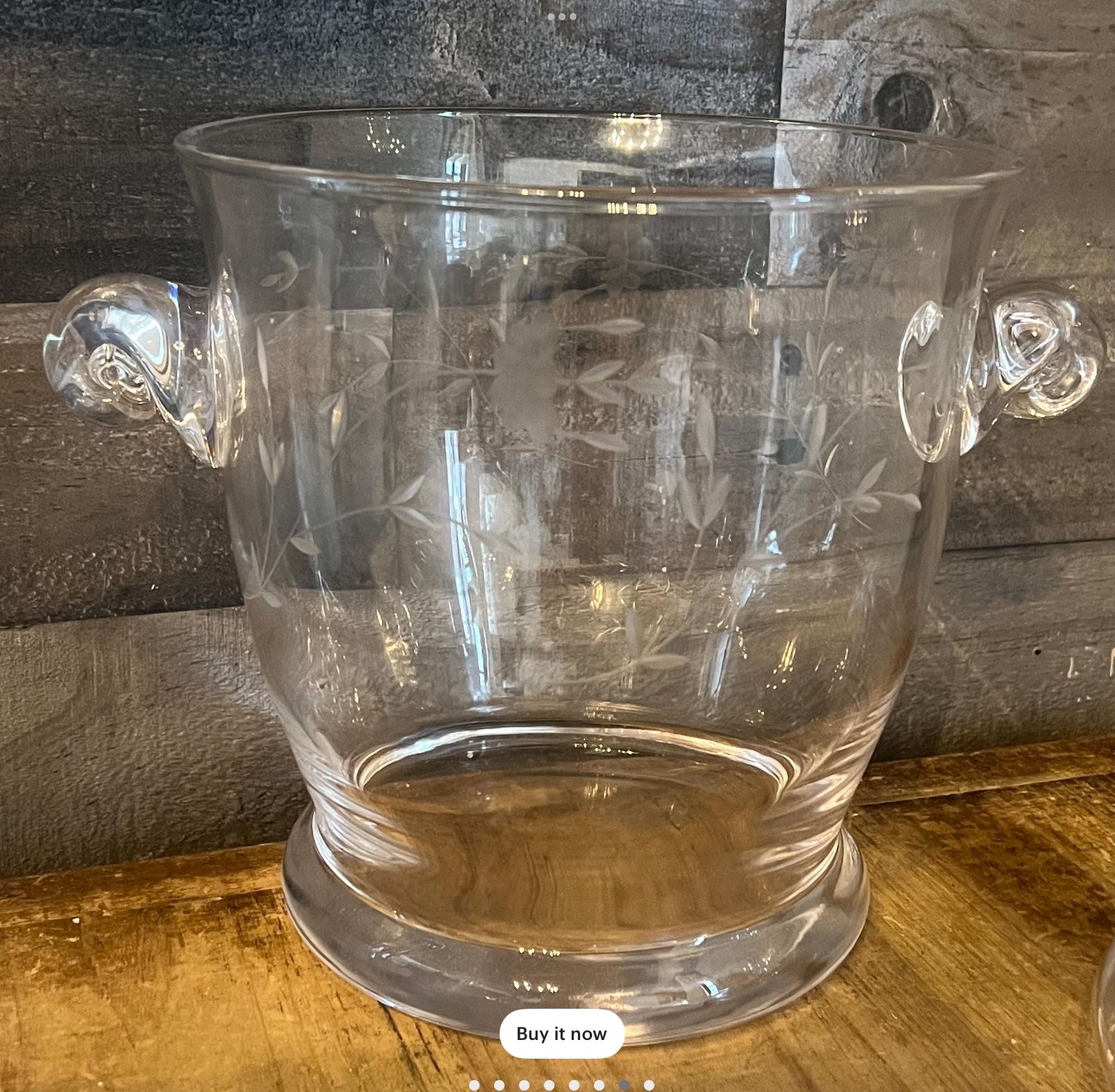 Princess House Crystal Ice Bucket