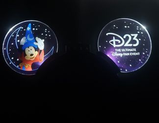 Disney 23 The Ultimate Fan Event 2024 Mickey Mouse Glow Light Up Ears 