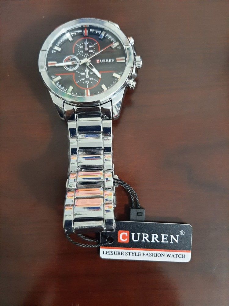 Curren Men's Stainless Steel Water Resistant Chronograph